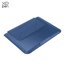 Portable Blue Leather Sleeve with Stand and Splash Protection for 12-Inch Drawing Tablet (Blue)