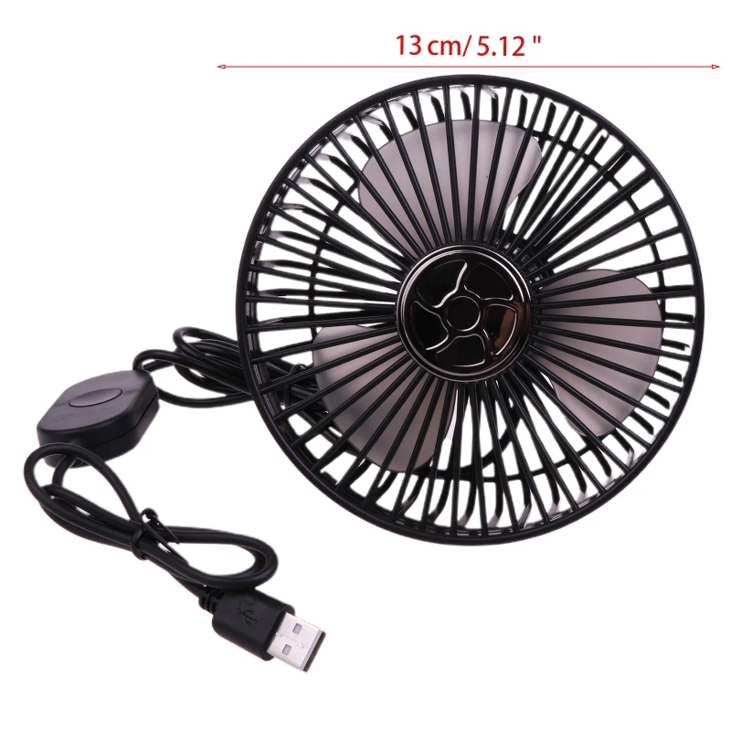 보편적인 USB에 의하여 강화되는 무브러시 모터 USB 차 팬 큰 바람 3 속도 USB