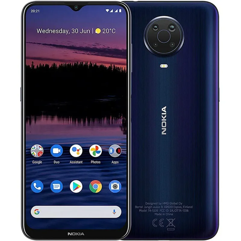 Nokia G20 4G Smartphone, Helio G35 , 5050mAh, Battery Capacity, 48MP Carema, Full Screen,unlocked Used Phone 4