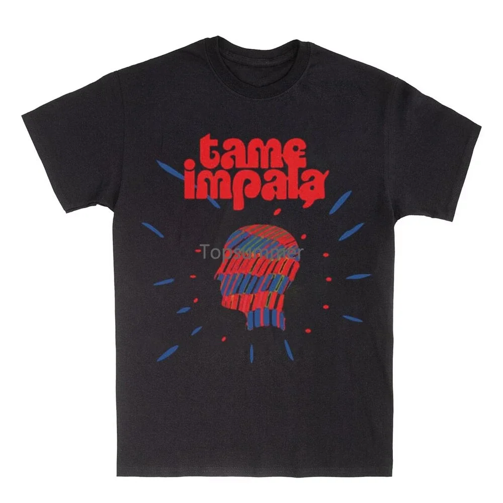 

New Rare Tame Impala Band Short Sleeve Black S-235Xl T-Shirt 4H892