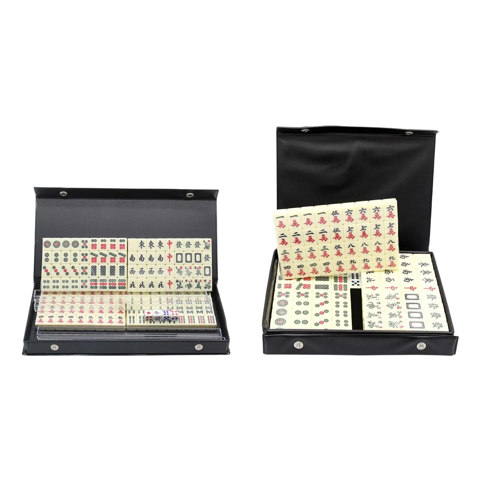 Traditional Chinese Mahjong Game Set With Dices Classic Tiles Games