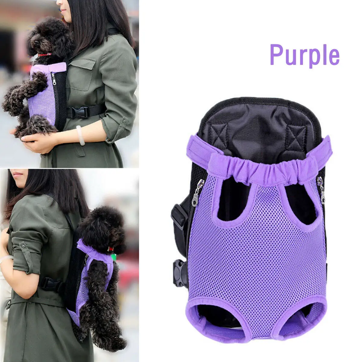 Pet Backpack Mesh Pet Backpack Carrier for Small Dogs Cat Travel Transport Chat Pet Conveyors Breathable Shoulders Bag Carrying Front Bag