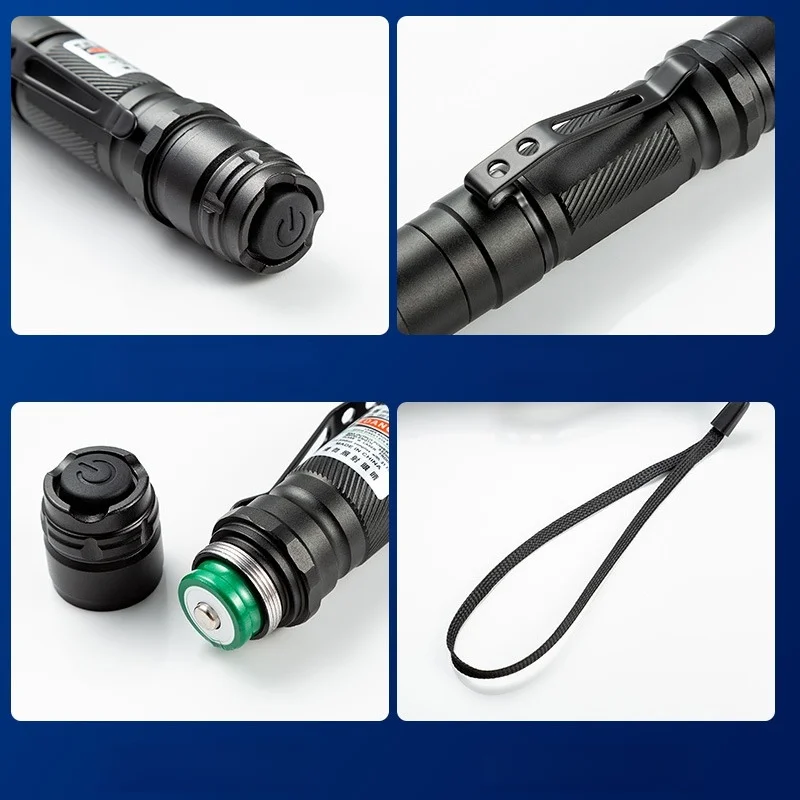 Adjustable Green Laser Pointer for Teaching & Pet Engagement