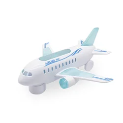 Electric Airplane Toy with LED Lights and Music - Shock - Resistant, Omni Directional Educational Aircraft Play (Electric plane)
