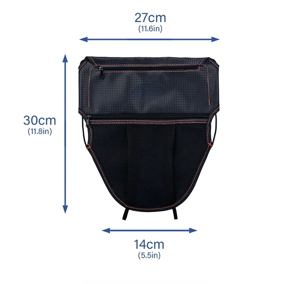 Borsa Da Sella Combnata N Vera Pelle Nera Per Moto 3 Tasche Borsa Da - Foto 11