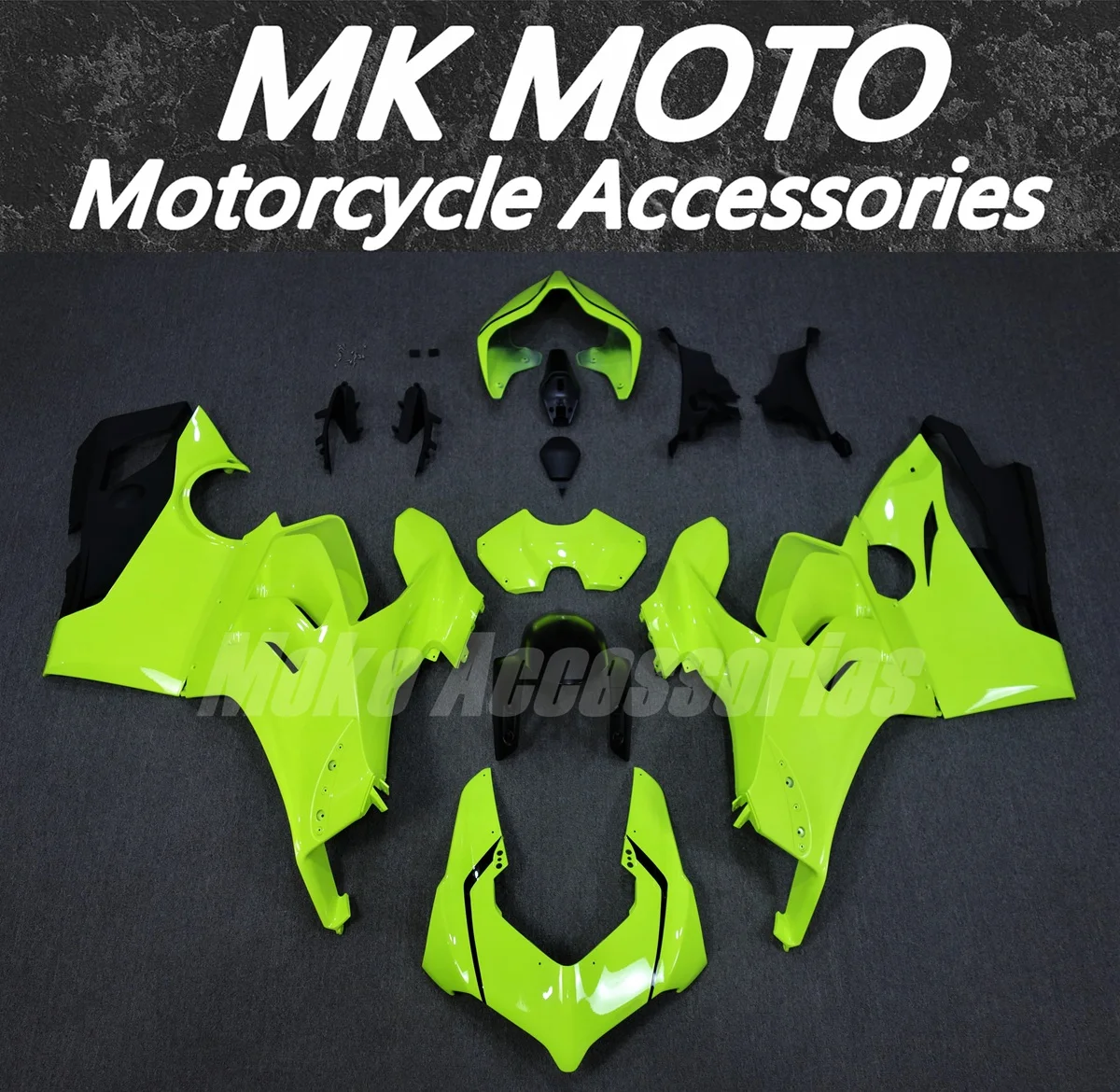 

Fairings Kit Fit For Panigale v4s v4r 2020 2021 Bodywork Set 20 21 Abs High Quality Injection Fluorescence Black Neon