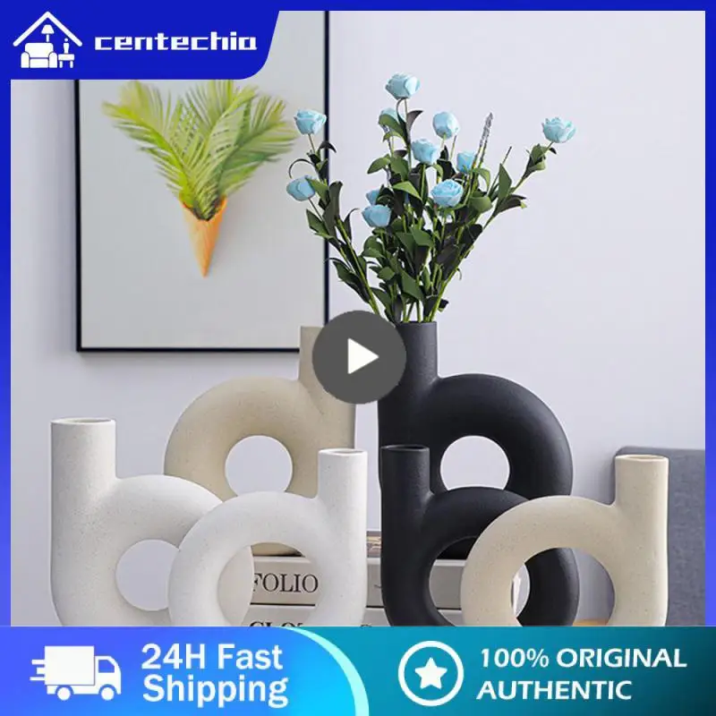 

Круглая вставка, стильные круглые стеклянные современные керамические вазы ручной работы, разработанные с уникальным домашним декором