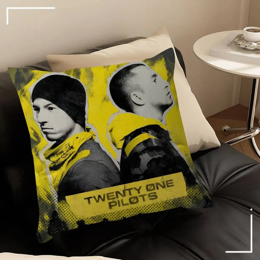 Beliebtes T-Twenty One Pilot Band Kissen Geschenke Heim- und Büroausstattung Schlafzimmer Sofa Auto Kissenbezug 45x45cm – Detail 9