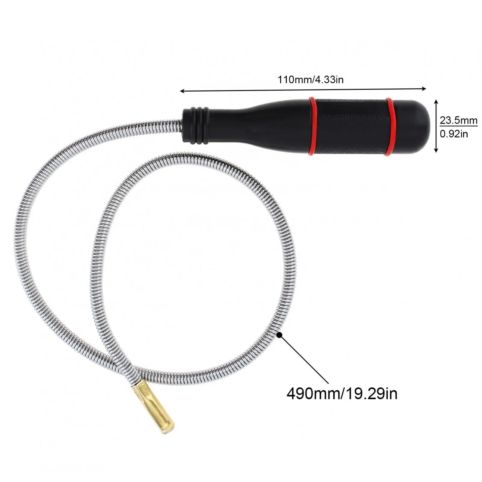 COMOK 22" Flexible Magnetic Pickup Tool - Bendable Retrieval Stick For Hard To Reach Items