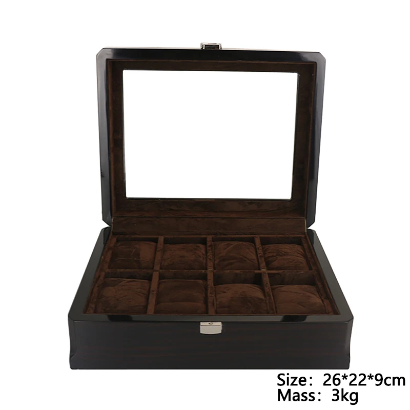 12 Digit Multi Position Watch Case Storage Box Packing Cases High-grade Baking Paint Grain Jewelry Display Box Watch Organizer 