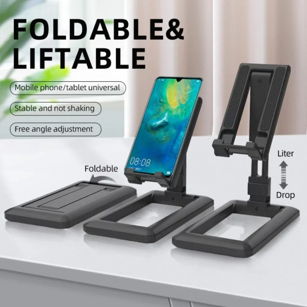 PzzPss Foldable Tablet Phone Holder Desktop Mobile Phone Stand Adjustable Desk B
