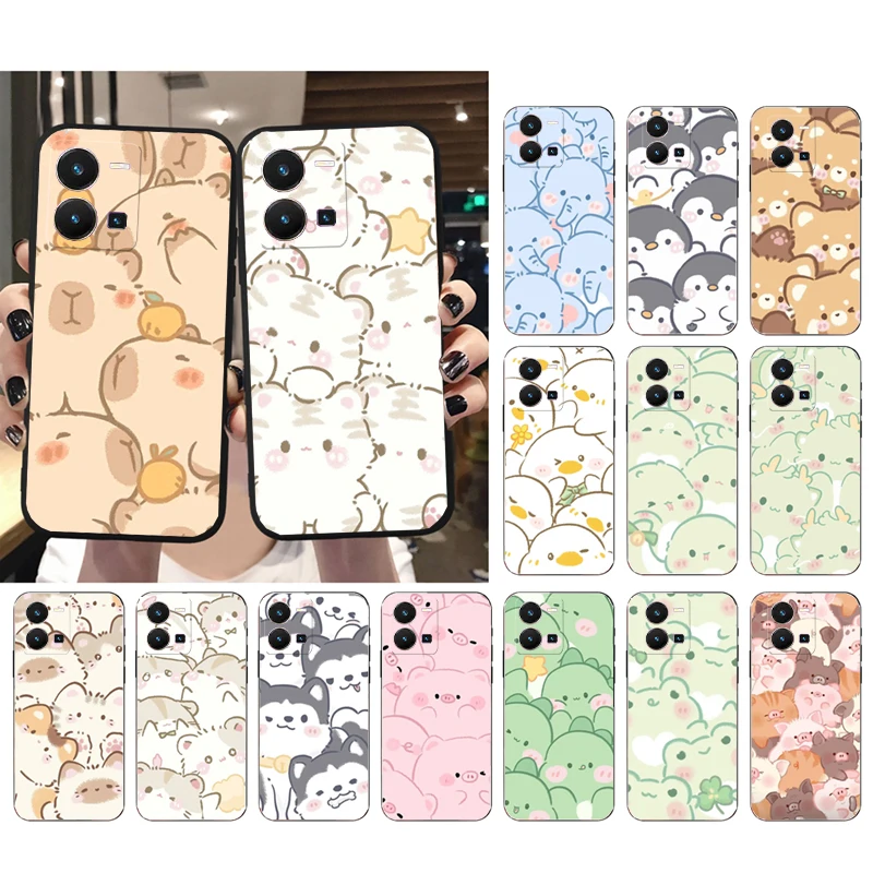 

Bay Animal Dog Fro Pig Case For VIVO V17NEO Y95 Y91 Y93 Y5S U3 V20SE V21E Y21 Y31 Y35 Y11 Y10 Y19 Y12 Y15 Y17 Y72 Y52 Y70 Y75