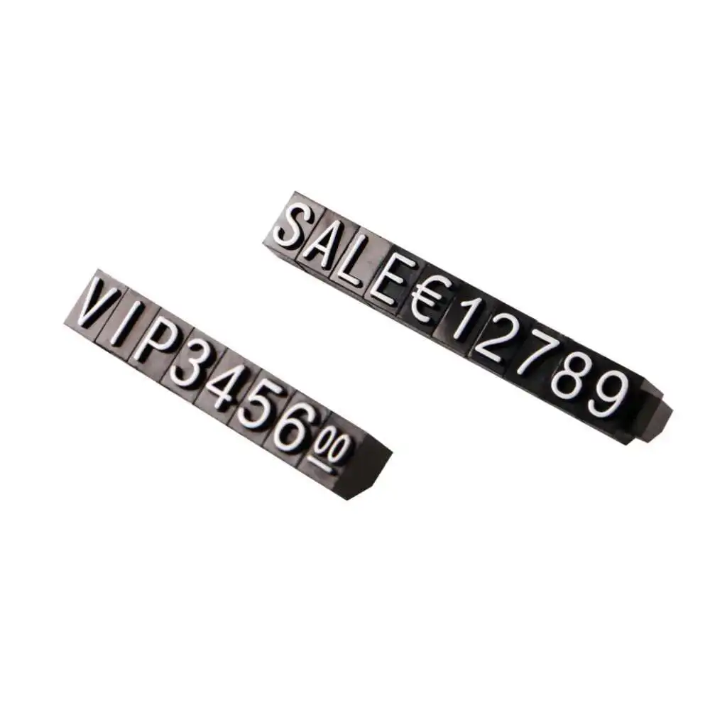 RUB 가격 태그 큐브 숫자 태그, 숫자 태그, Sia 시계, 보석 팝 가격 디스플레이 스탠드, 4x6mm