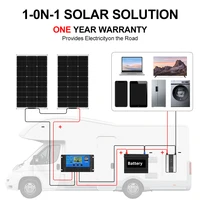 DOKIO 18V 100W/200W/400W panneaux solaires flexibles panneau solaire monocristallin étanche Camping RV Charge à domicile 12V 5