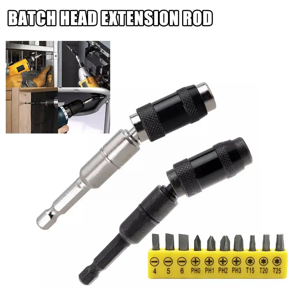 

1/4 "Hex Magnetic Screwdriver Bits Drill Hand Rod Tip Drill Screw Change Quick Drive Holder Drill Extension Tools Guid A7J0