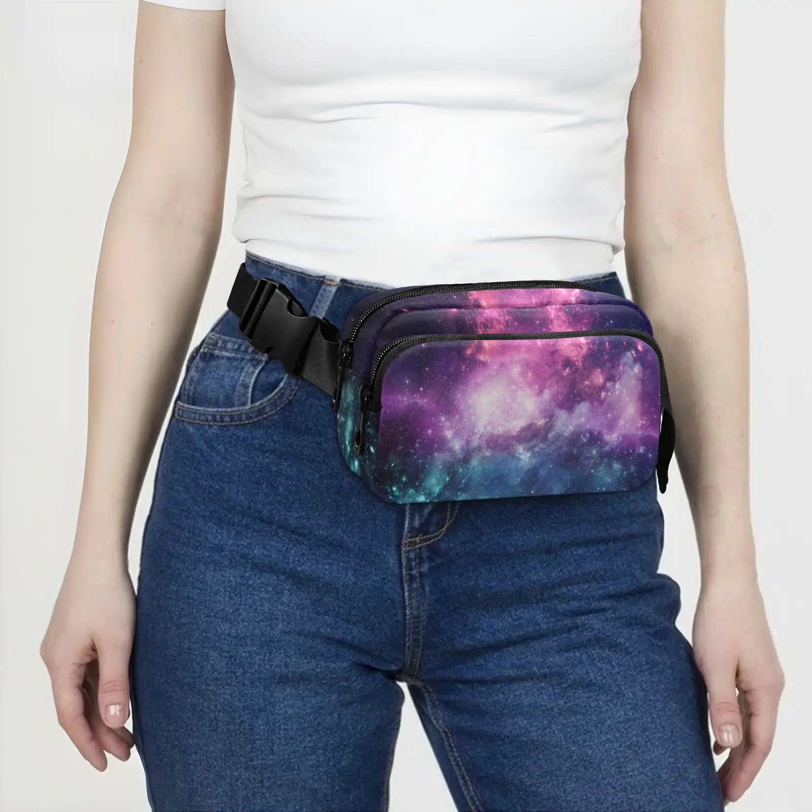 Fashion Waist Packs Unisex Mini Belt Bag Waist Packs Bag With Adjustable Shoulder Strap Suitable For Fitness Running Hiking