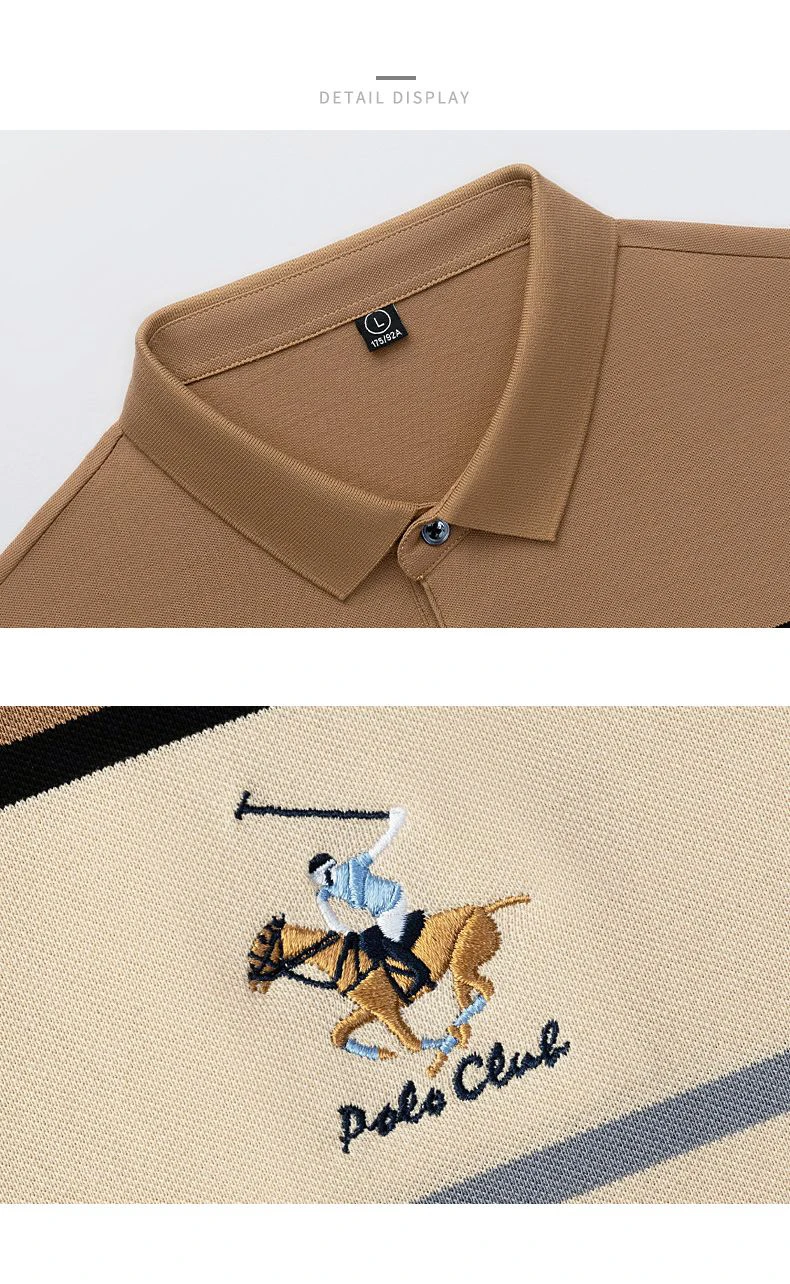 Luxury Embroidery Men's Polo Shirt Summer Thin Breathable 95%Cotton Hip-Hop Harajuku Black Lapel Short-Sleeved Tops Male M-4XL 17 Scffa902e1235470ab524fa370059aee7f