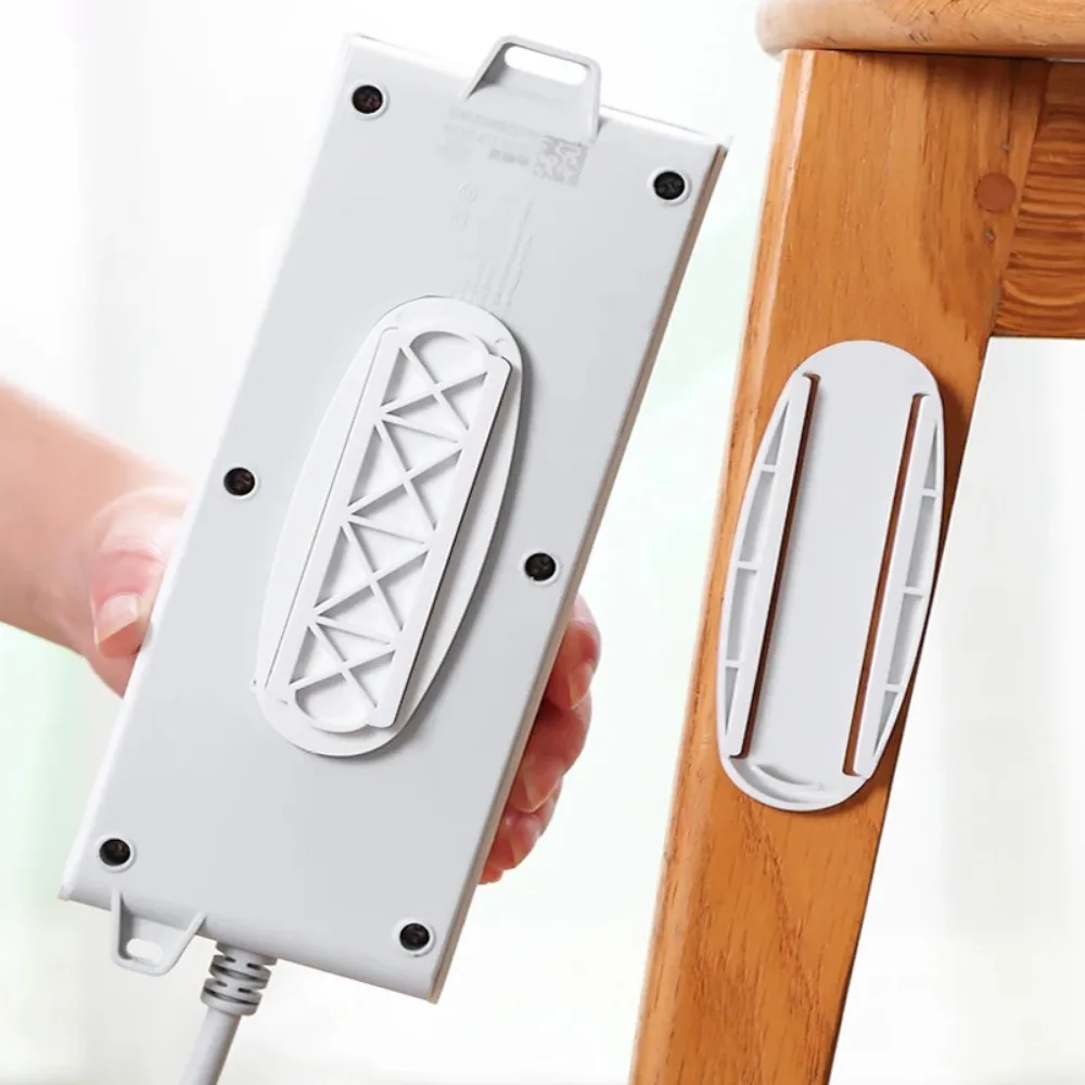 Wall-Mounted Plug Fixer Socket Holder Punch-free Self-Adhesive Adhesive Hook