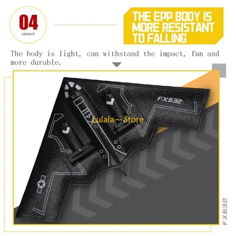 Y4QA Rc 비행기 B2Bomber 항공기 장난감 폼 Rc 비행기 B2Stealth 폭격기 폼 드론