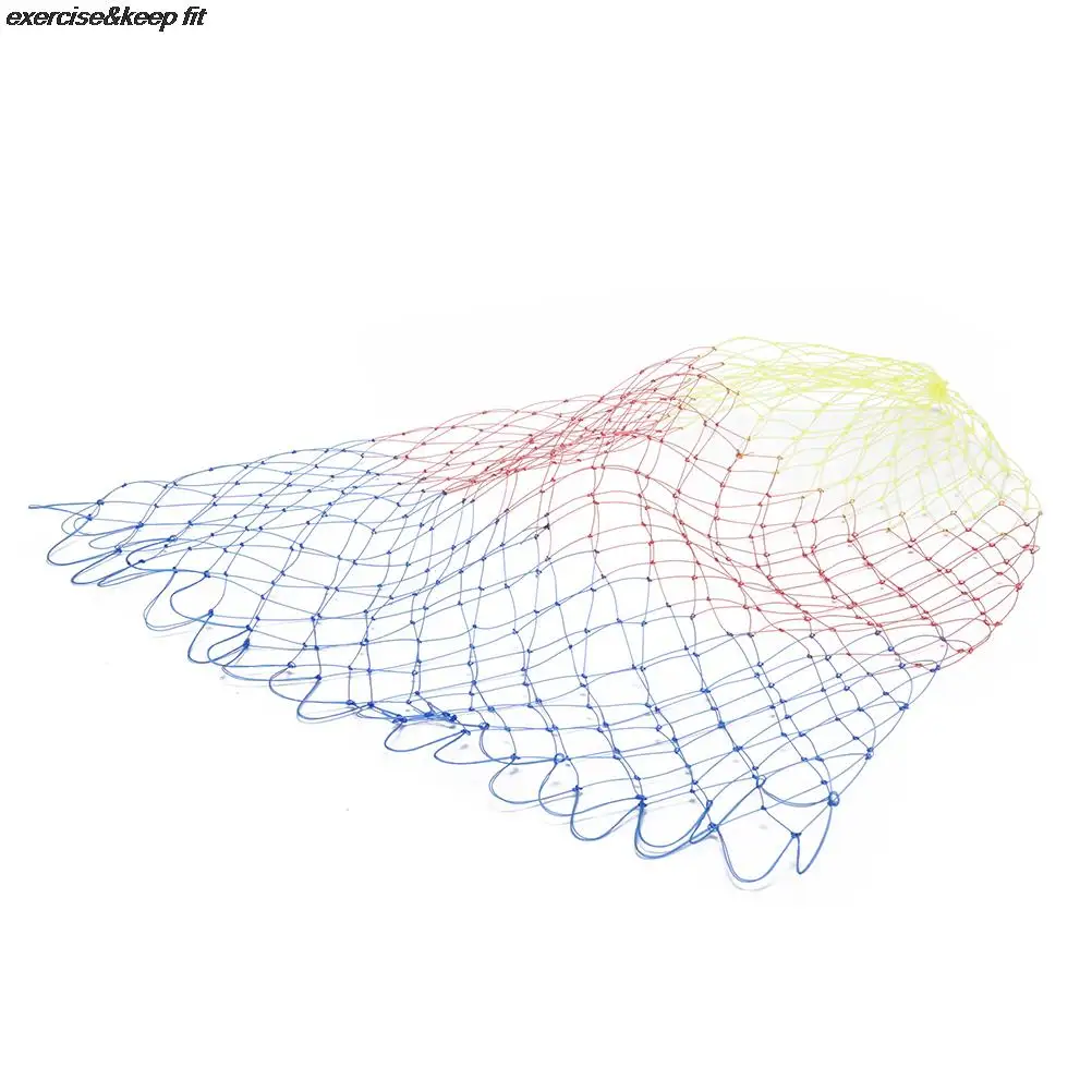 Rhombus Mesh Hole Depth Folding Nylon Landing Dip Net fishing landing net fishing net 35/40/45/50/60 cm Nylon Fishing Nets Collapsible Fishing Tools