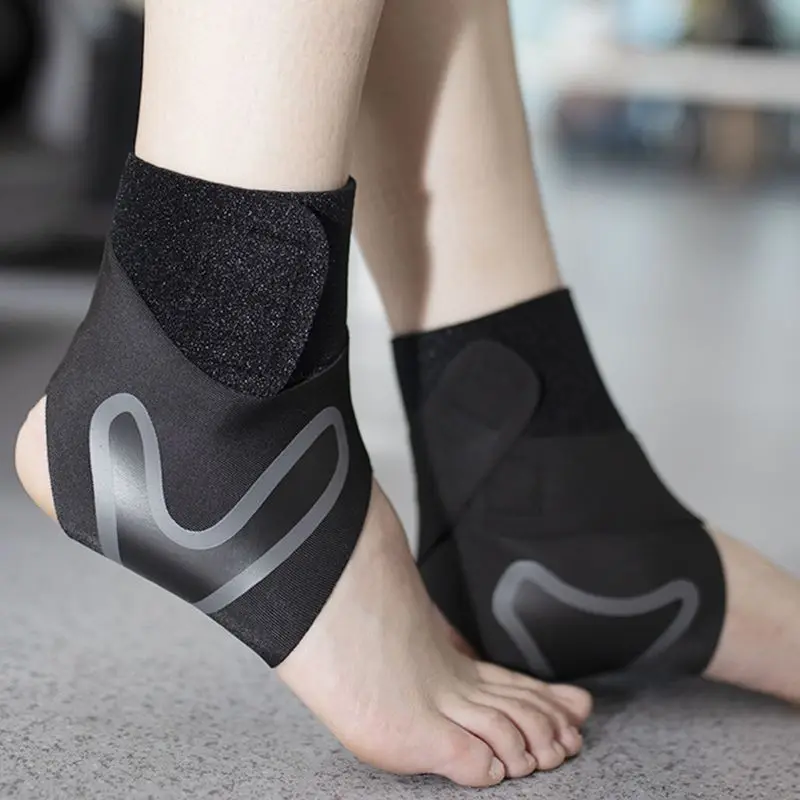 Ankle Support 1 Pair Breathable Adjustable Compression Ankle Sleeves For Sports Running Soccer Basketball