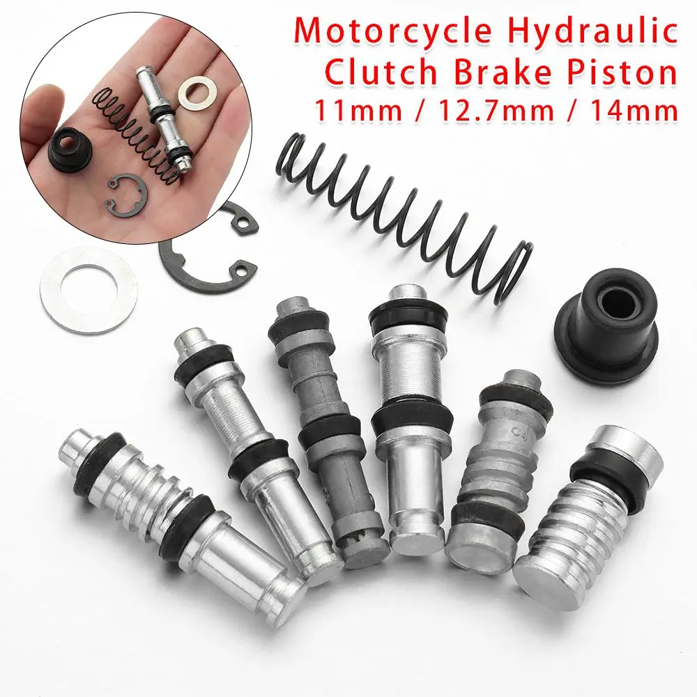 Motorcycle Clutch Brake Pump Piston Plunger Repair Kit 11mm 12.7mm 14mm Motorbike Master Cylinder Piston Rigs Repair Accessories motorcycle clutch brake repair kit