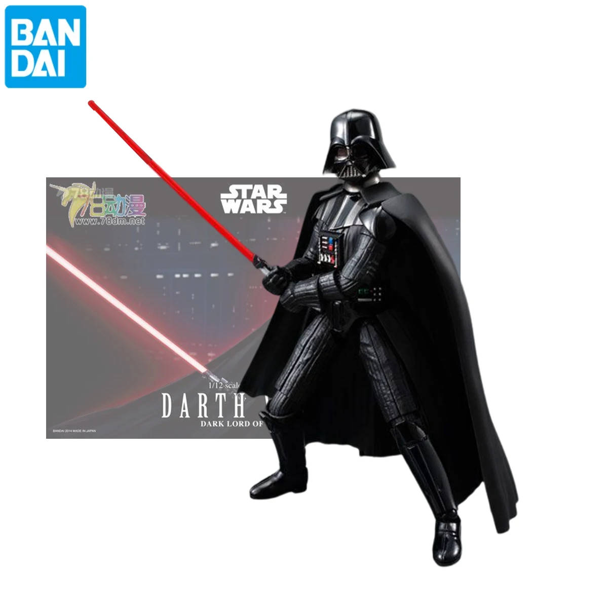 Bandai In Stock Original Star Wars Darth Vader 1/12 Assembly Anime Figures Action Model Toys