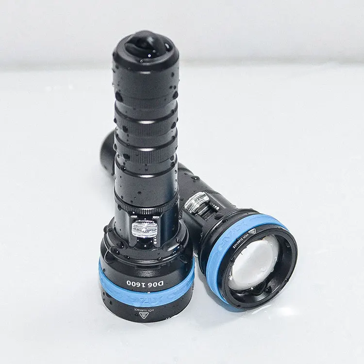 Lanterne Subacquee Torcia Subacquea Impermeabile Ip68 Led Torcia Sottomarina Professionale Pesca Immersioni Cave Flash Lights Torch