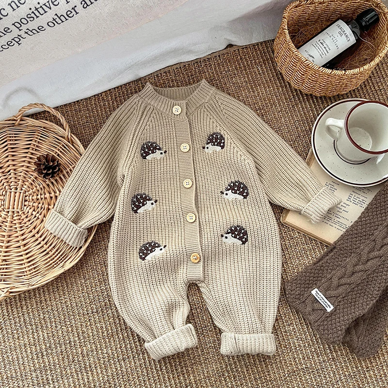 Baby Animal Embroidery Rompers Jumpsuits for Spring