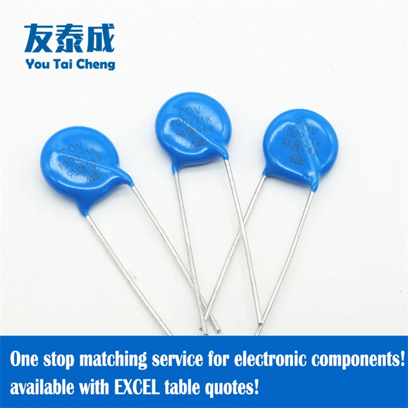 

20PCS 10D201K 200V 10D221K 220V 10D241K 240V 10D271K 270V 10D301K 300V 10D331K 330V (Diameter:10MM) Metal Oxide Varistors
