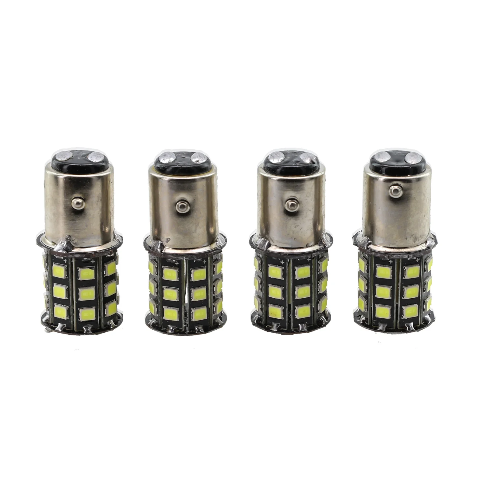 

Get Superior Visibility with 4Pcs Super White 1157 LED Tail Brake Stop Reverse Parking Turn Signal Light Bulbs