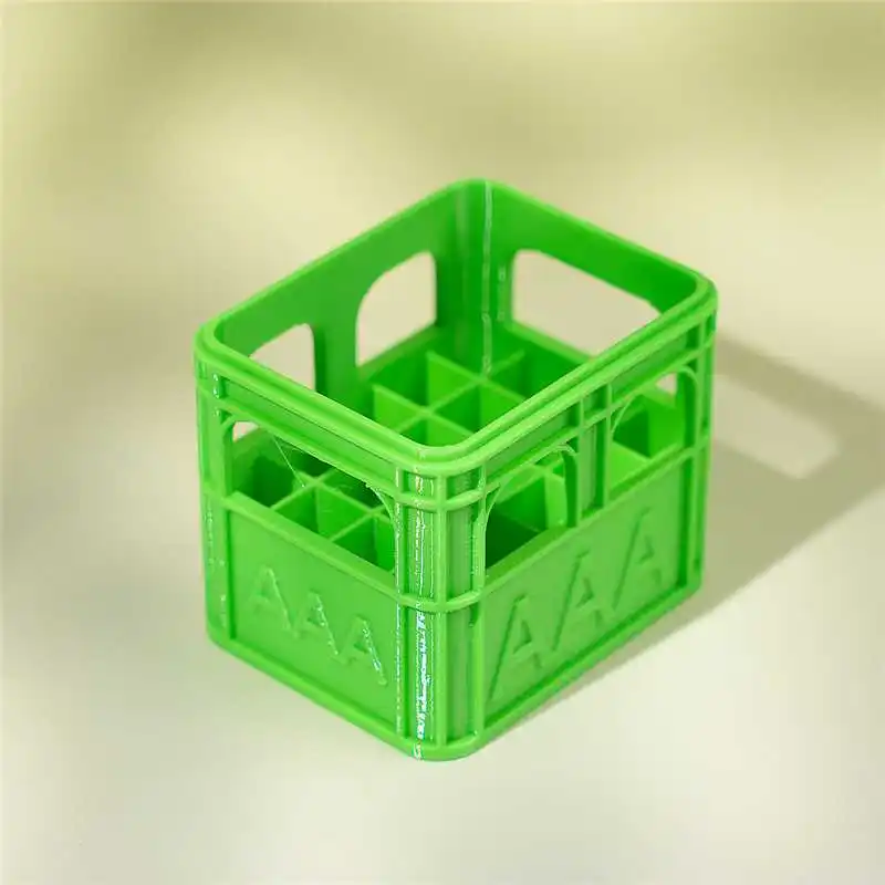 Stackable 3D-Printed Mini Crate Battery Organizer