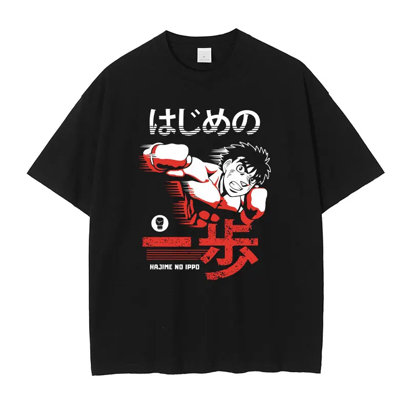 Anime japonês masculino Hajime No Ippo Fanart Impresso T-shirt, Harajuku  T-shirt para mulheres, verão - AliExpress