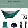 Camping Hammock with Mosquito Net and Rain Fly Tarp,Portable Parachute Tree Hammock Nylon Swing Hammocks Sun Shelter Rain Fly 2