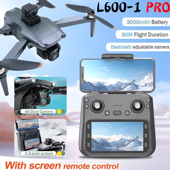 L600-1/L600 PRO MAX Drone telecomandato con schermo Doppia fotocamera 4K Drone professionale con fotocamera GPS FPV quadricottero volo 3KM