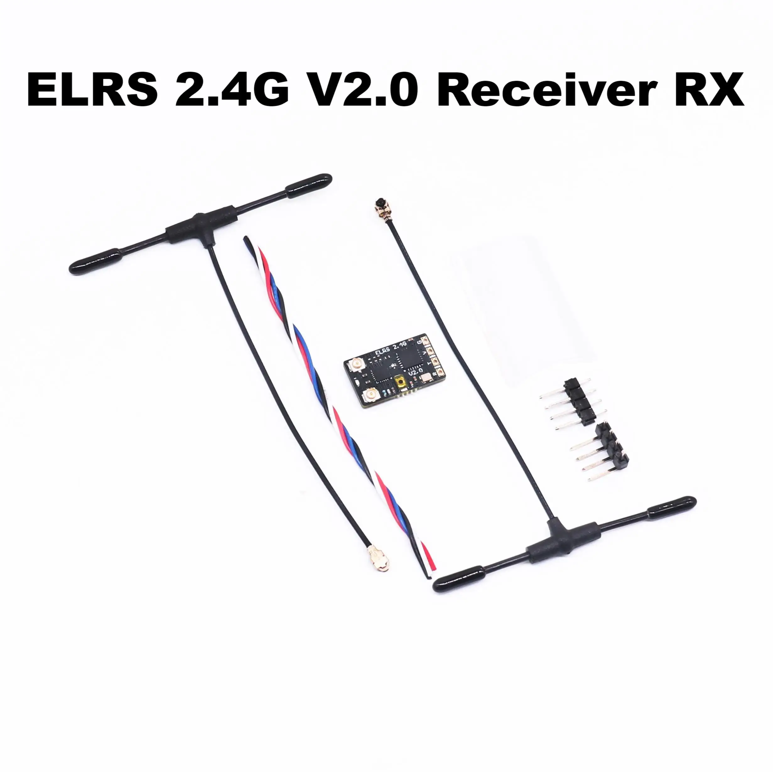Récepteur ELRS 2.4G NANO 100mW pour radiocommande - B-CUBE, connecté à une radiocommande