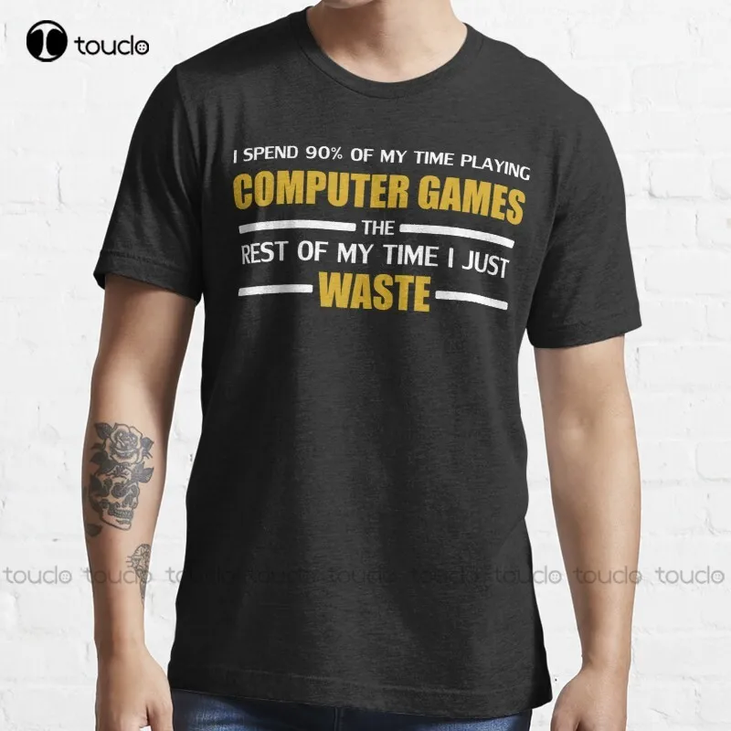 

New Computer Gaming Computer Gamer Computer Games T-Shirt Cotton Tee Shirt Custom Shirts For Men Custom Aldult Teen Unisex