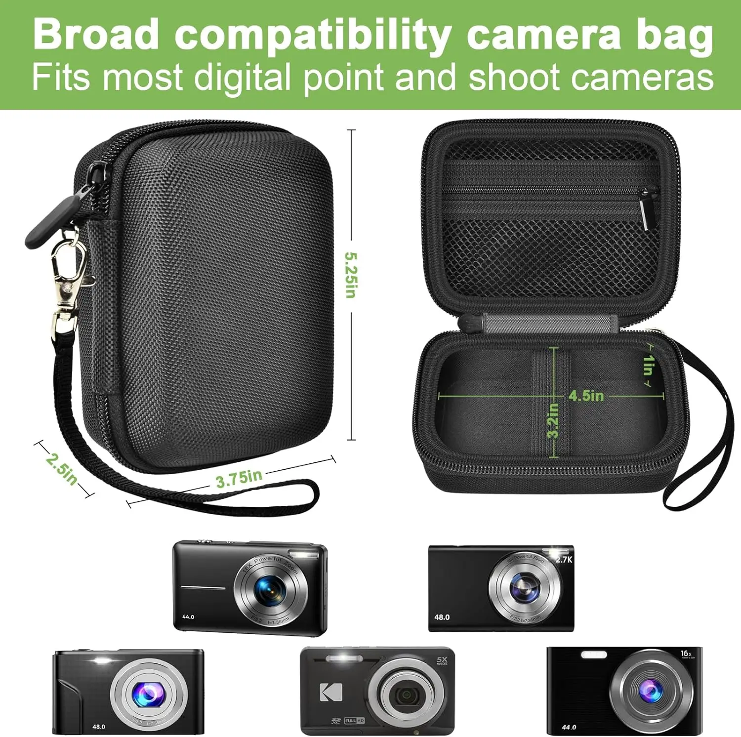 Digital Camera Case Compatible with VAHOIALD FHD 1080P/for CAMKORY Digital Point and Shoot/for KODAK PIXPRO FZ45-BK 16MPVlogging Best Sellers In Consumer Electronics Digital Camera Case Compatible with VAHOIALD FHD 1080P/for CAMKORY Digital Point and Shoot/for KODAK PIXPRO FZ45-BK 16MPVlogging Best Sellers In Consumer Electronics