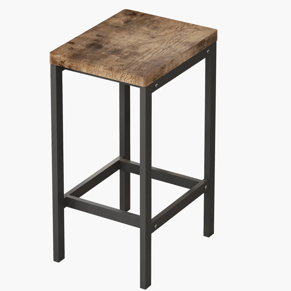 Long Dining Table Set with 3 Stools, Easy Assembly, Natural (Same SKU:W75753848)