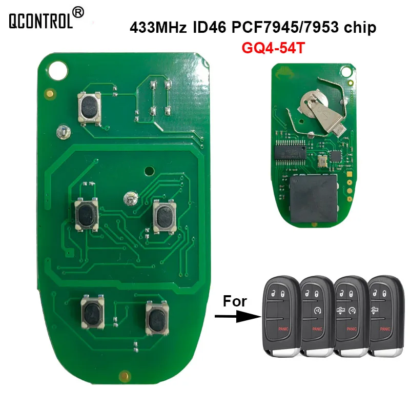 QCONTROL Car Remote Control Key Circuit Board for Dodge Ram 1500 2500