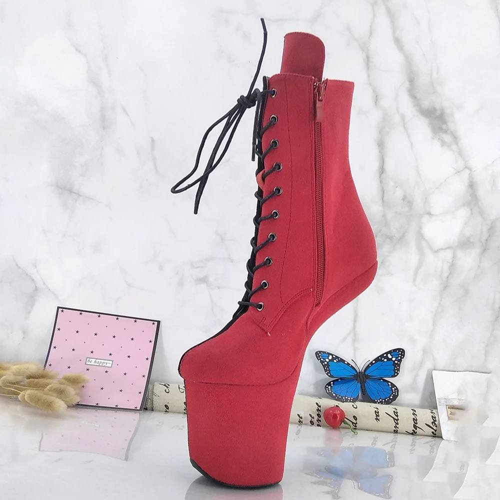 Сексуальные женские сапоги на высоком каблуке Leecabe Gaga короткая обувь унисекс