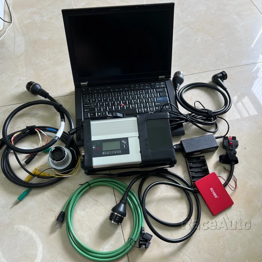 Ноутбук T410 с MB Star C5 SD Connect SSD 2023,12 в HHTwin диагностическая система компактный 5 DTS8.16 для Mercedes MB диагностический инструмент