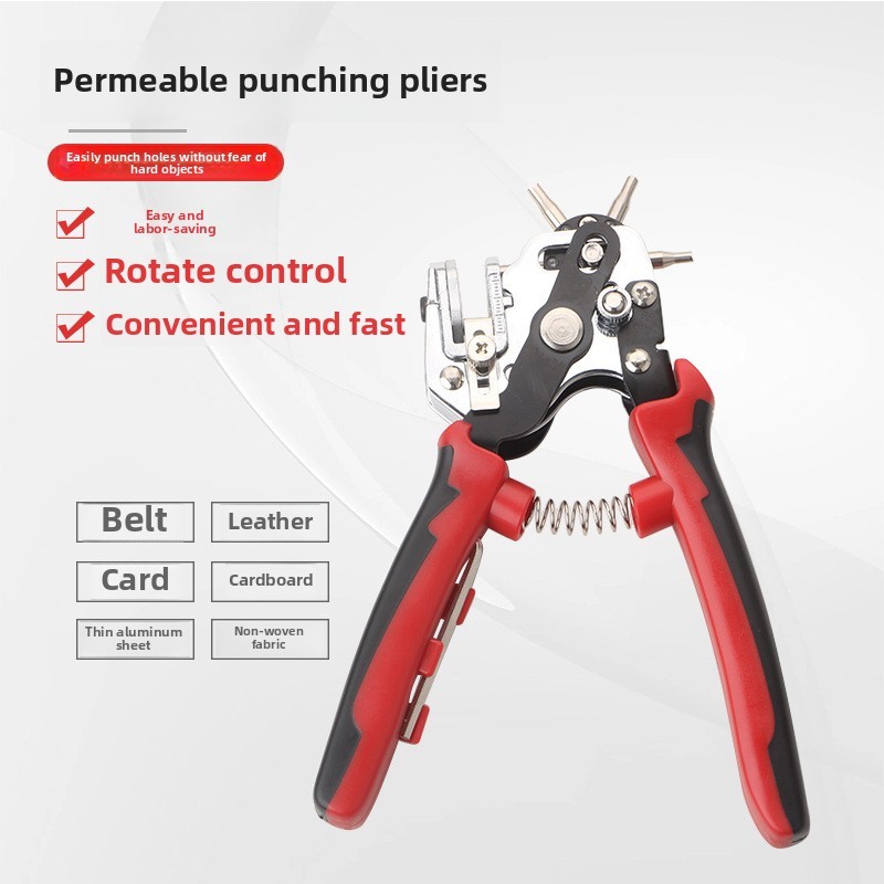 Belt Punch Belt Household Punching Pliers Round Punching Machine Hole Punch Keel Pliers Industrial Open Hole Clamps
