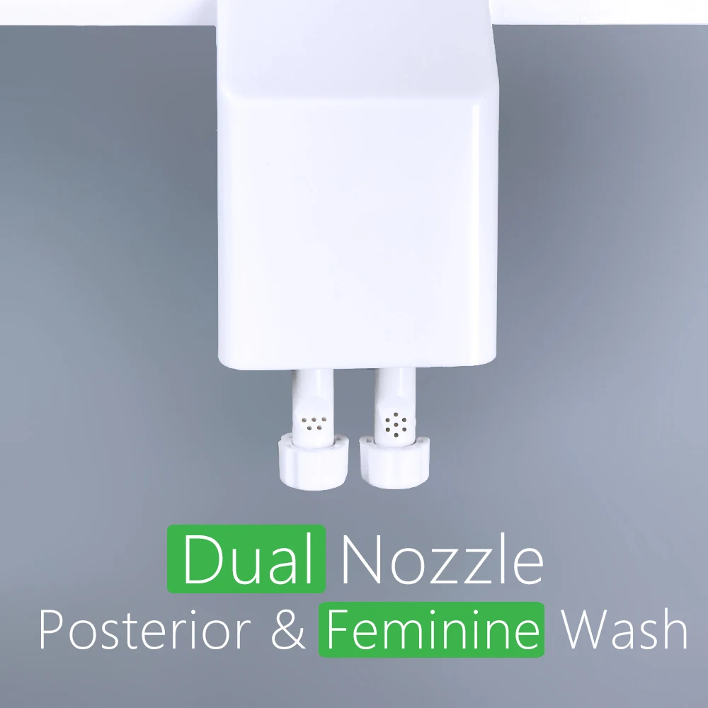 Bidet Hot Cold Warm Water Bidet for Toilet Seat Attachment Sprayer Shattaf Japanese Cover Dual Nozzle 5