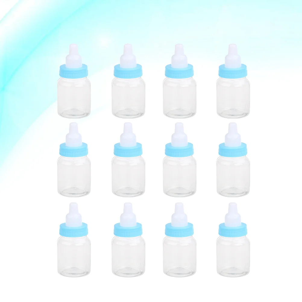 

Pink Mini Bottles 24Pcs Mini Color Baby Bottle Creative Small Feeding Bottle Decoration Transparent Baby Candy Bottle Baby Boy
