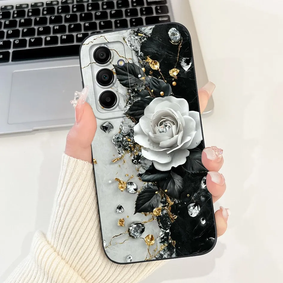 Silicone Flower Bowknot Soft TPU Case for Samsung Galaxy A16 5G