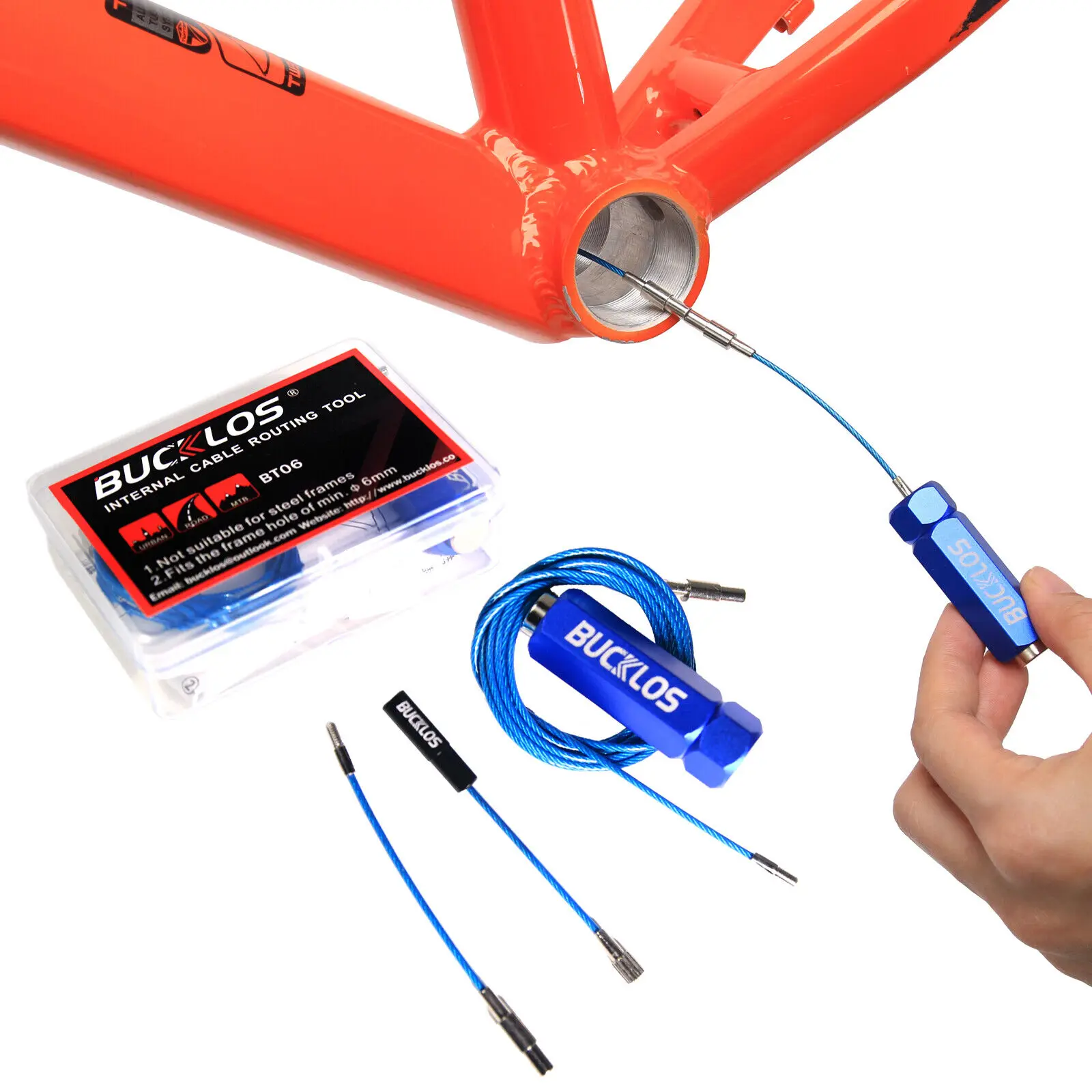 BUCKLOS Bike Internal Cable Routing Tool with Magnet Install Bicycle Too lMtb Brake Derailleur Shifter House Inner Cable Guide
