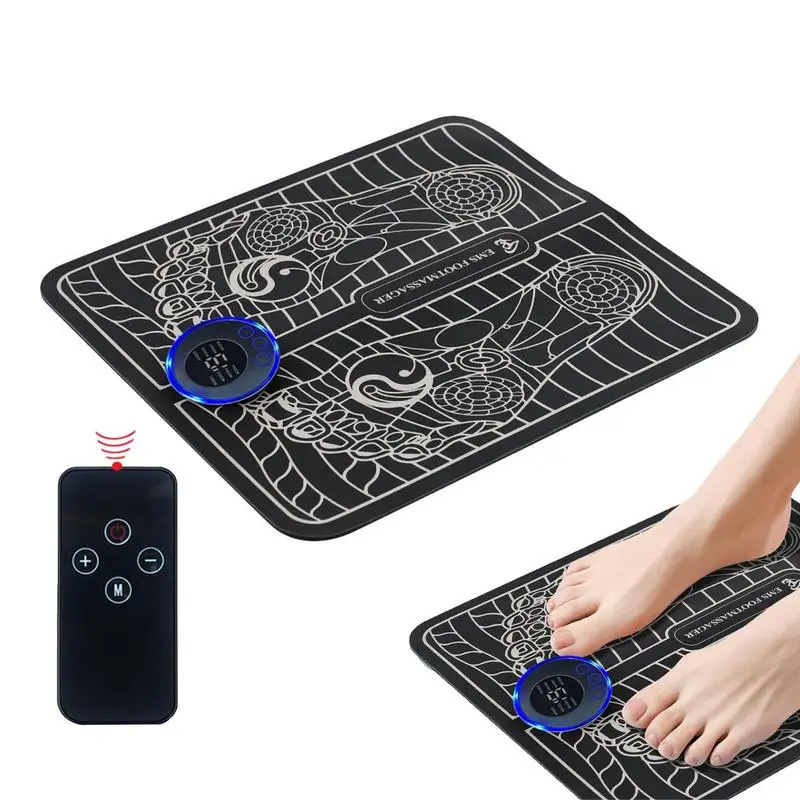 

Electric EMS Foot Massager Pad Foldable Massage Mat Muscle Stimulation Portable USB Rechargeable Relax Feet Stimulator Pad