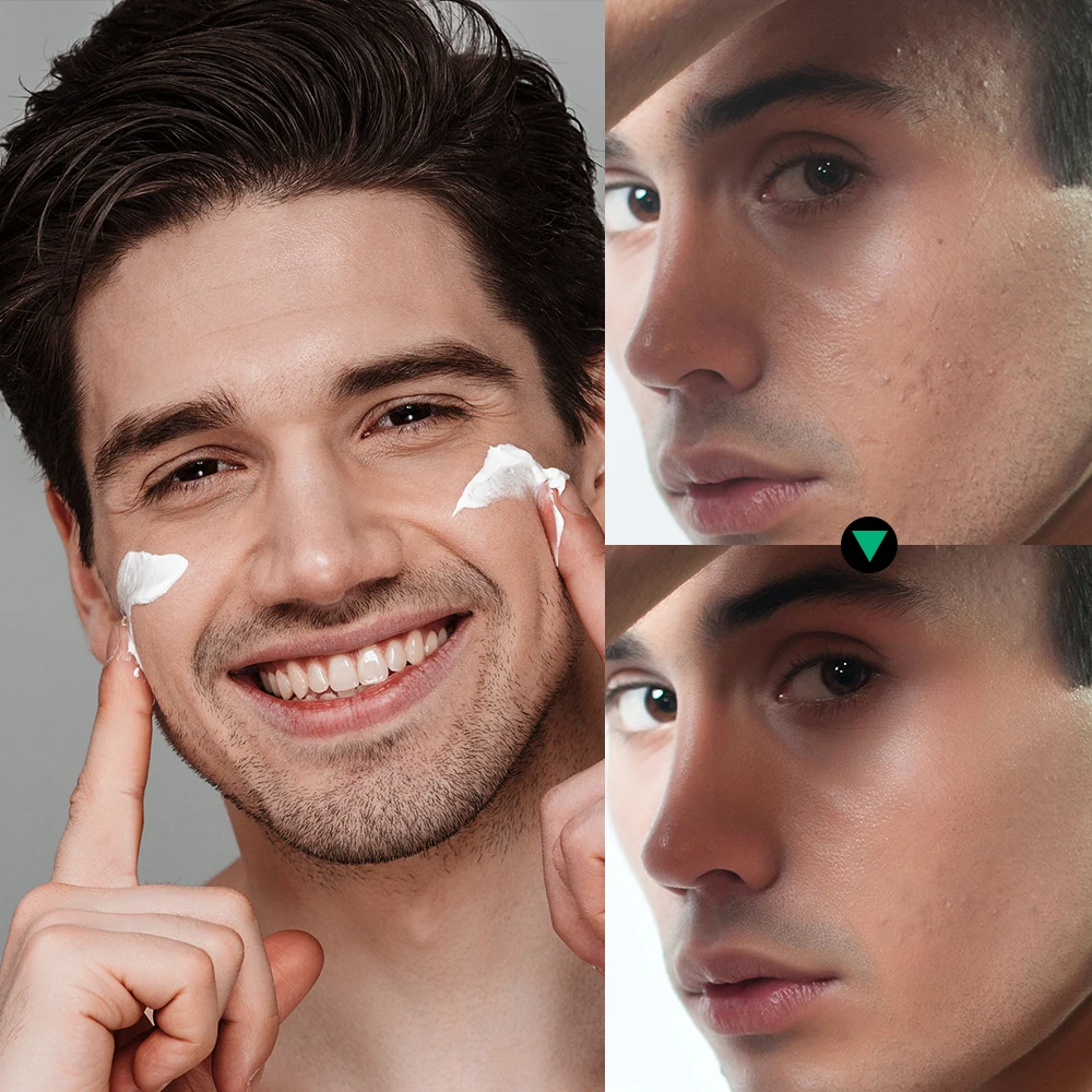 Men's Essential Skincare Set: Daily Face Wash, Facial Scrub, Moisturizer, SPF, and Night Cream - Hydrating Grooming Gift