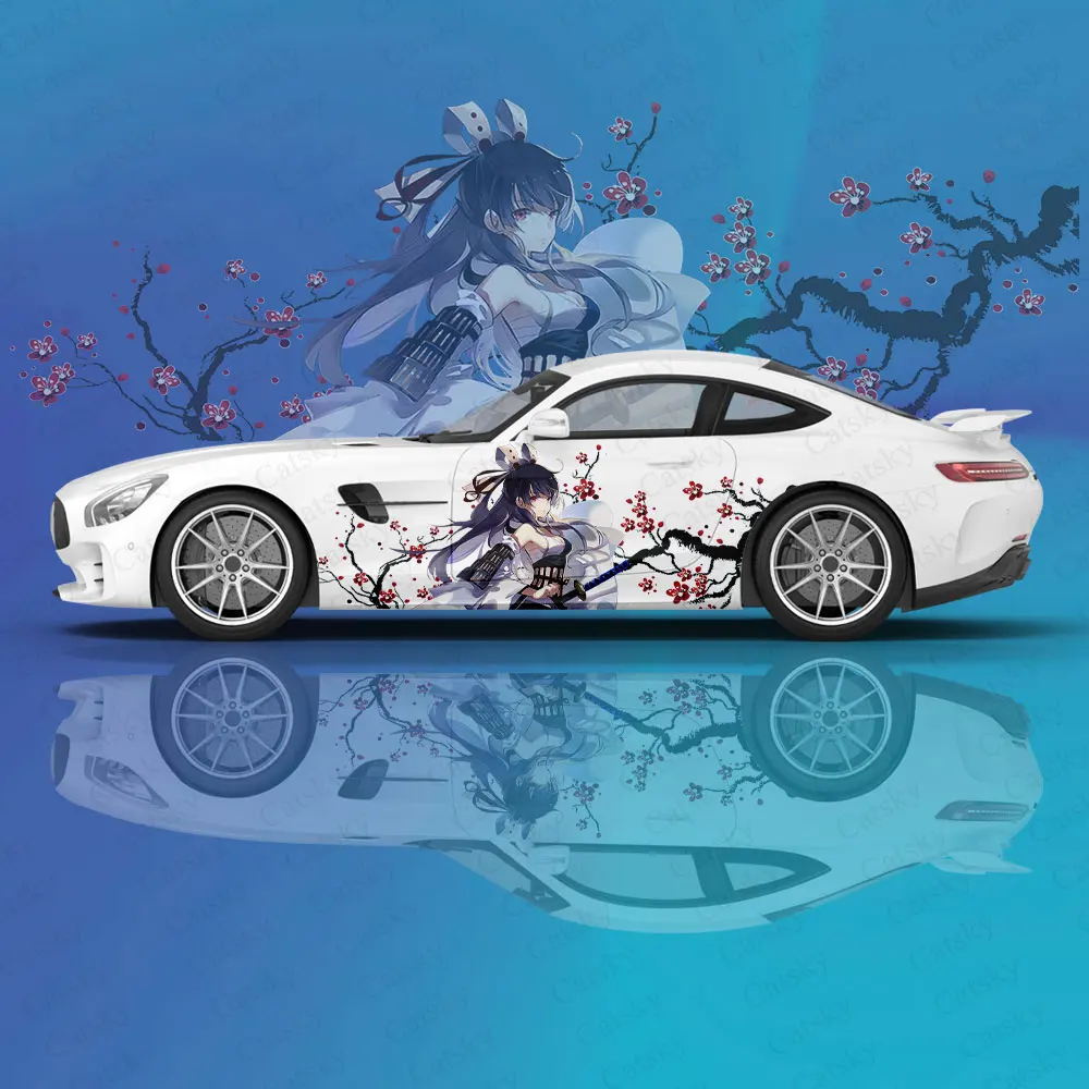 

Raiden Mei anime Car Stickers Custom Vinyl Side Graphics Modified Racing Car Accessories Package Car Decals Stickers